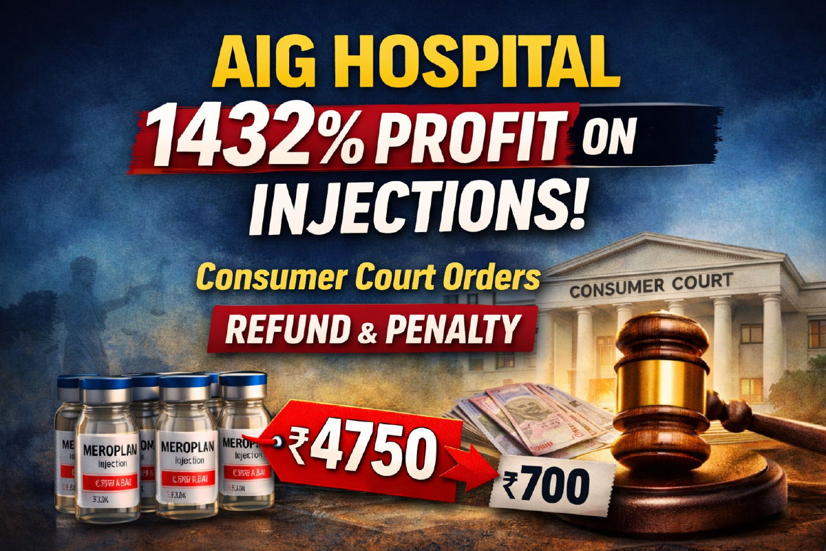 AIG Hospital Charged 1432% Profit on Injection: Consumer Court Orders Refund & Penalty