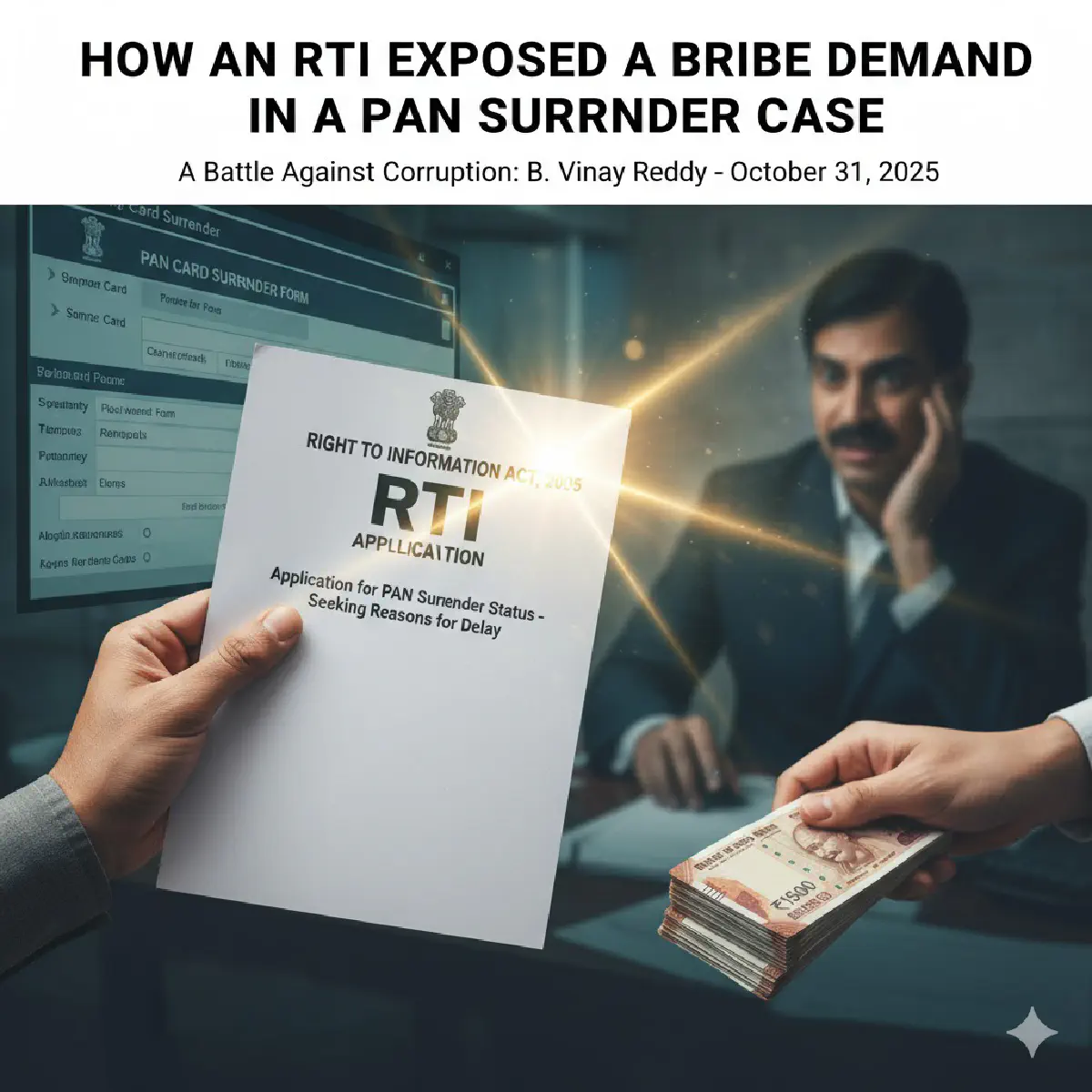 How an RTI Exposed a Bribe Demand in a PAN Surrender Case