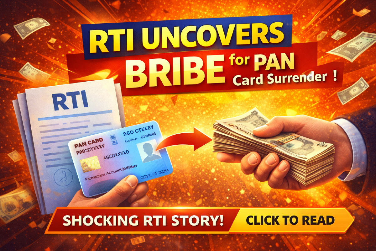 How an RTI Exposed a Bribe Demand in a PAN Surrender Case