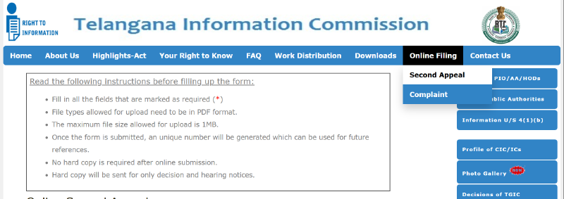 TGIC Portal Updated Screenshot
